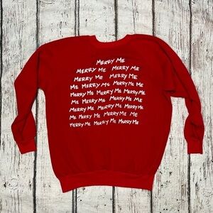 Vintage 1980s Merry Me Ugly Christmas 80s Pullover Jumper Sweatshirt